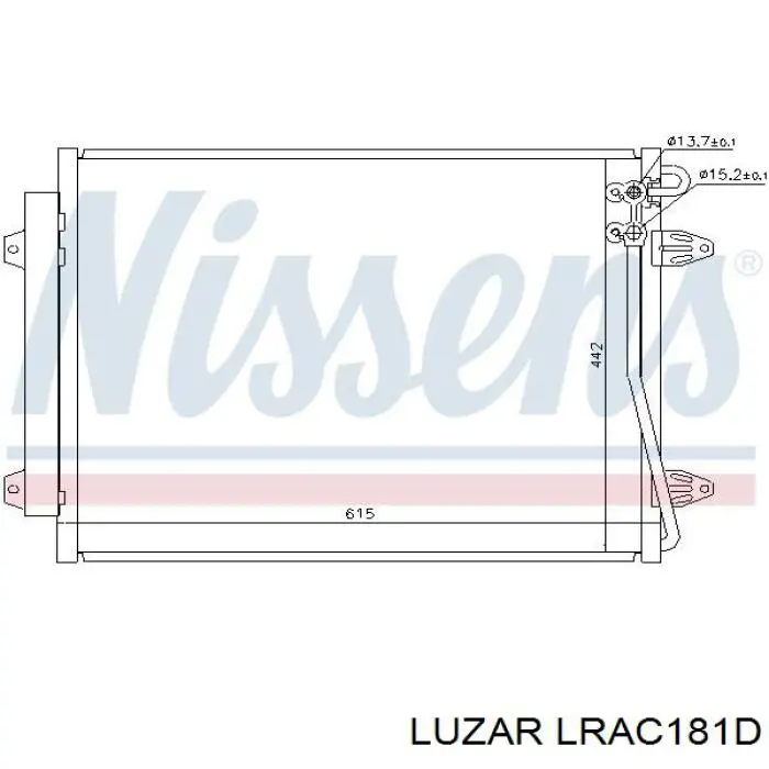 LRAC 181D Luzar radiador de aparelho de ar condicionado