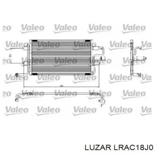 Радиатор кондиционера LRAC18J0 Luzar