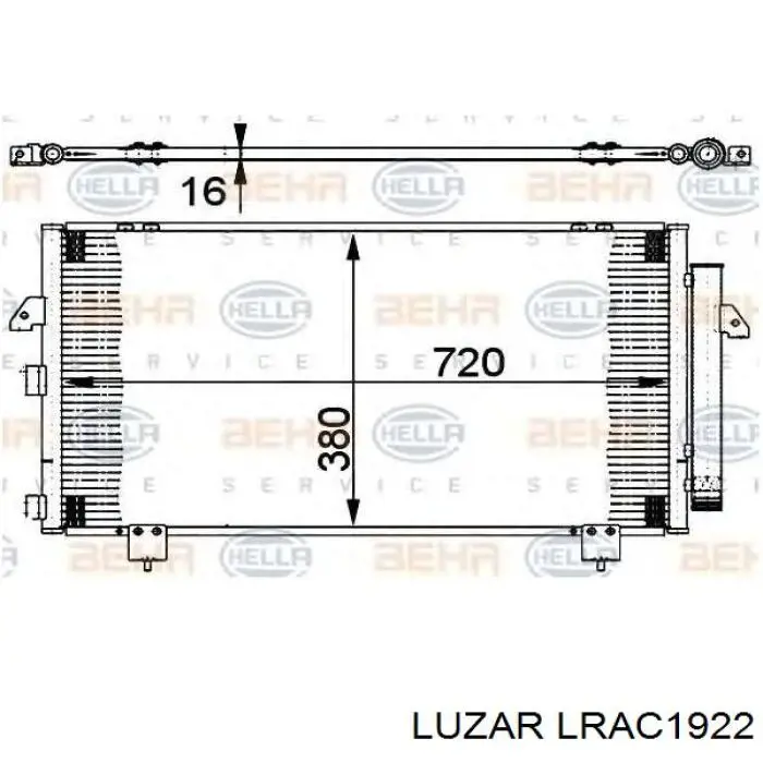 Конденсатор кондиционера Luzar LRAC1922 цена, от 70.97 USD