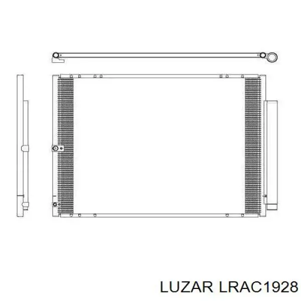 Радиатор кондиционера LRAC1928 Luzar