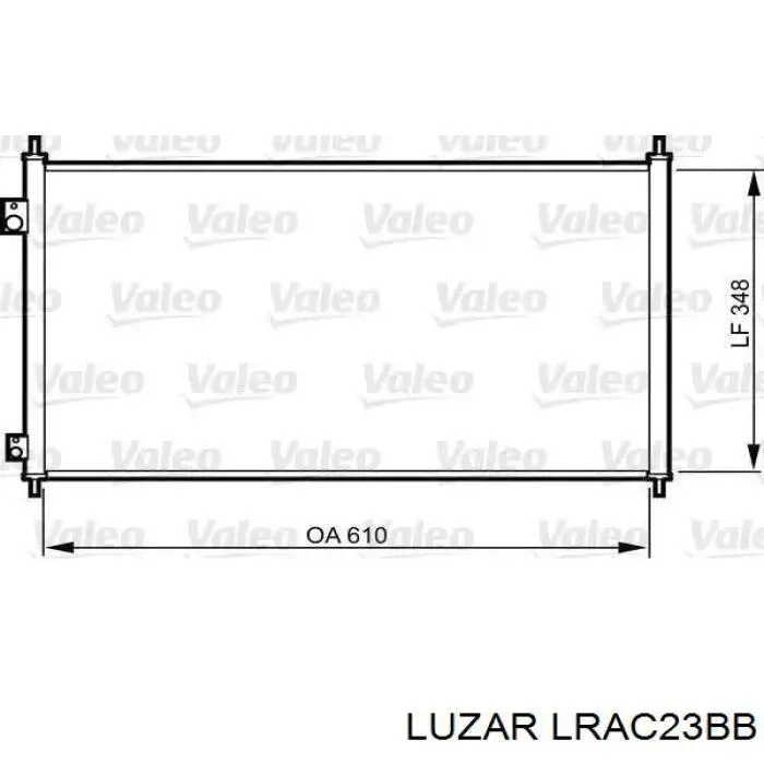 Радиатор охлаждения кондиционера Luzar LRAC23BB