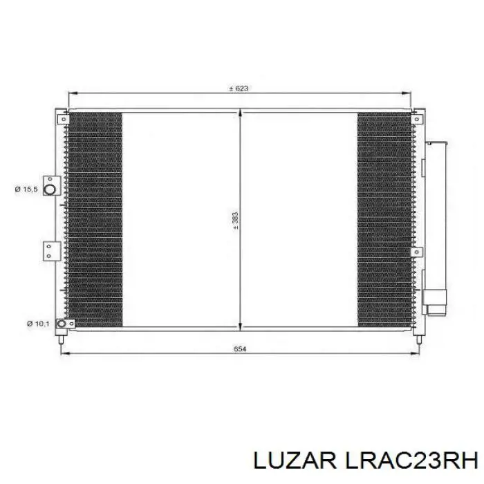 LRAC23RH Luzar radiador de aparelho de ar condicionado