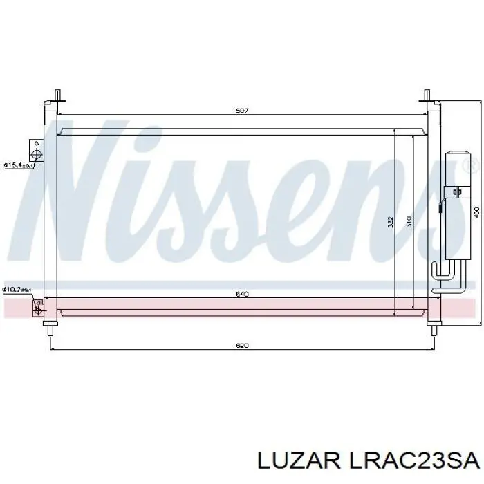 Конденсатор кондиционера Luzar LRAC23SA цена, от 55.91 USD