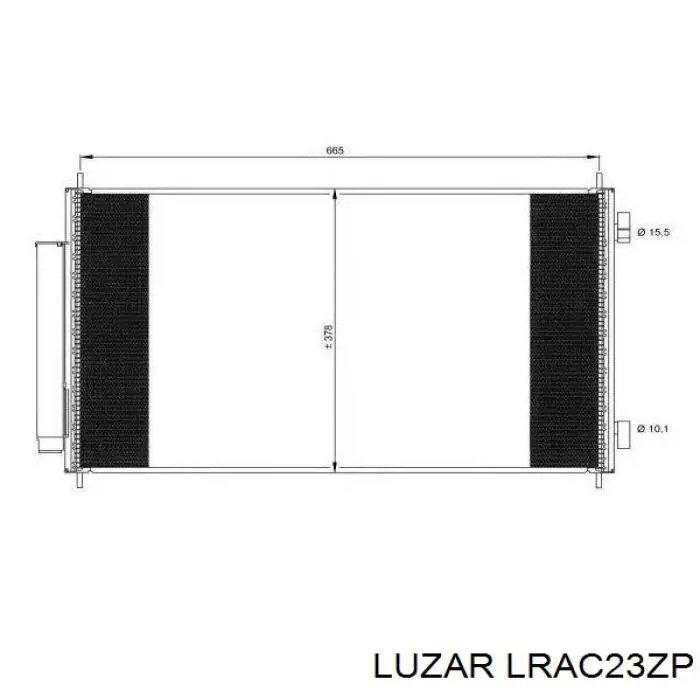 LRAC23ZP Luzar radiador de aparelho de ar condicionado
