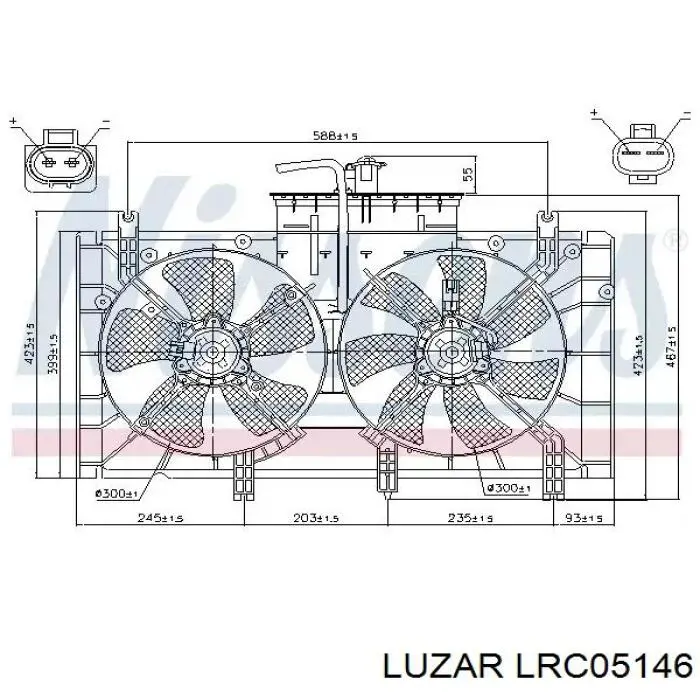 Радиатор охлаждения двигателя Luzar LRC05146 цена, от 156.94 USD