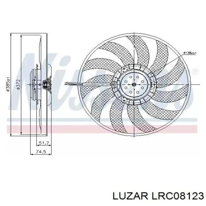 Радиатор охлаждения двигателя Luzar LRC08123 цена, от 122.66 USD