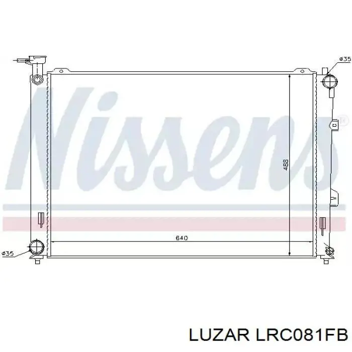 Радиатор охлаждения двигателя Luzar LRC081FB цена, от 55.98 USD