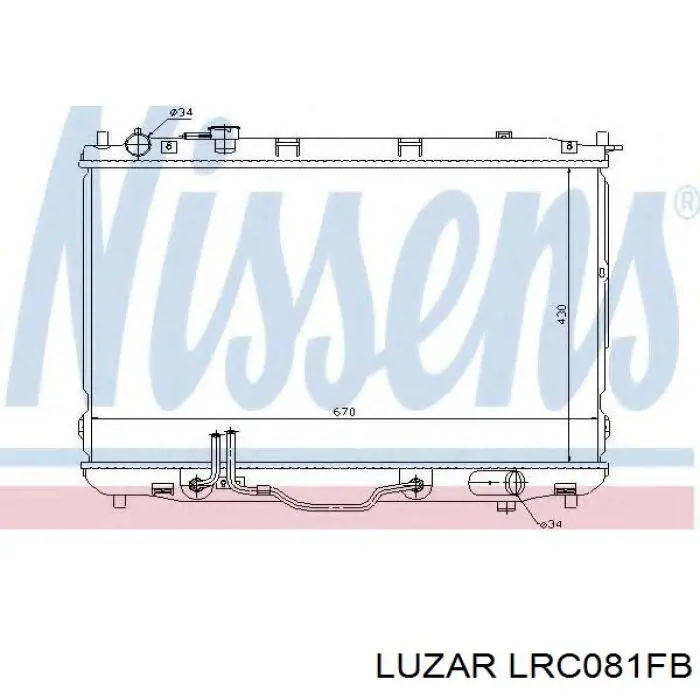 Радиатор LRC081FB Luzar