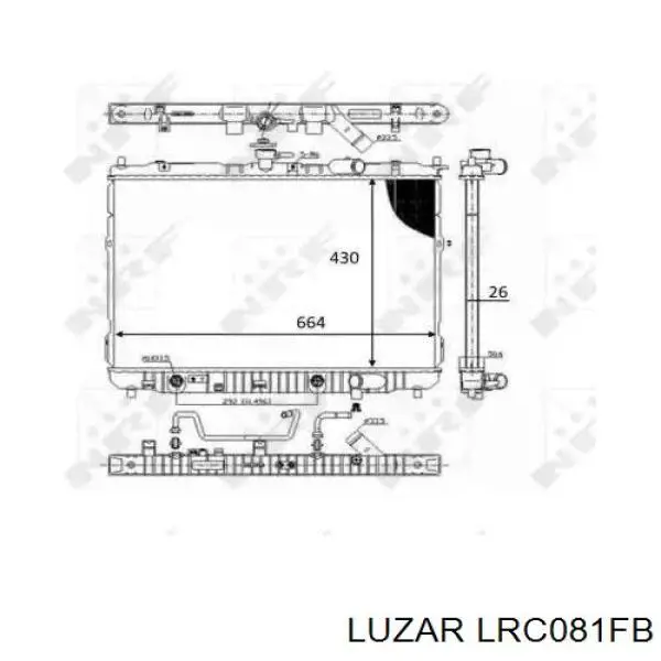 LRC081FB Luzar Радиатор основной