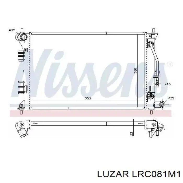 Радиатор LRC081M1 Luzar