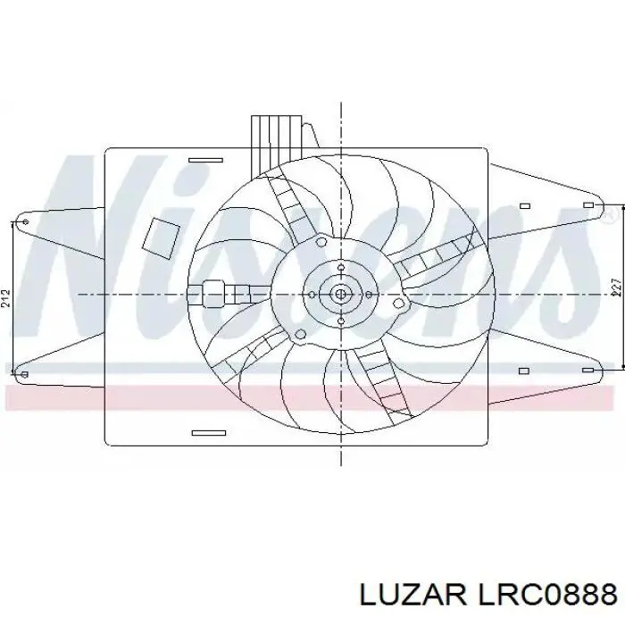 Радиатор LRC0888 Luzar