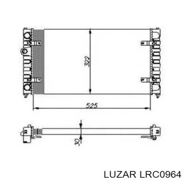 Радиатор LRC0964 Luzar