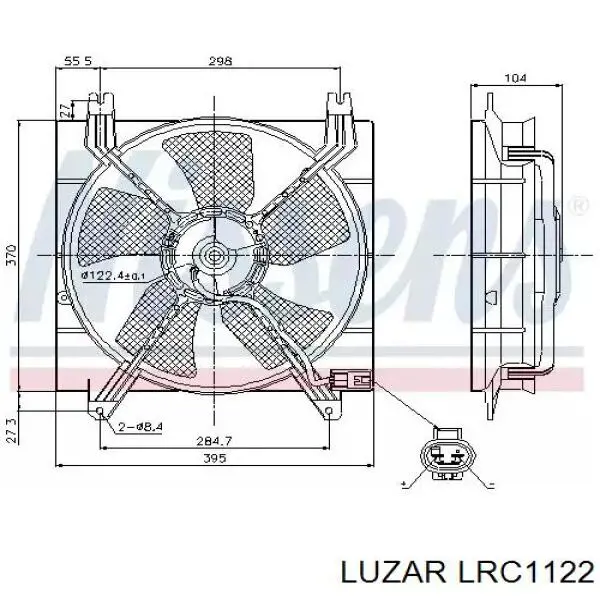 Радиатор LRC1122 Luzar