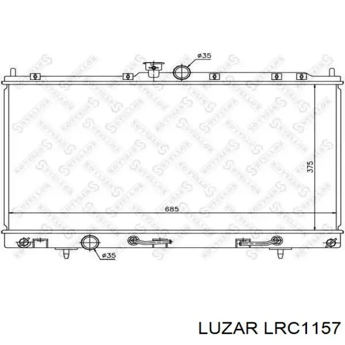 Радиатор охлаждения двигателя Luzar LRC1157 цена, от 66.09 USD
