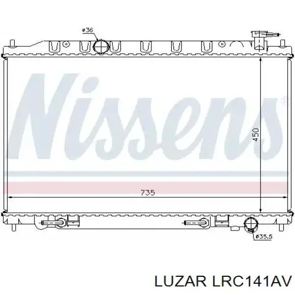 Купить LRC141AV Luzar Радиатор водяной
