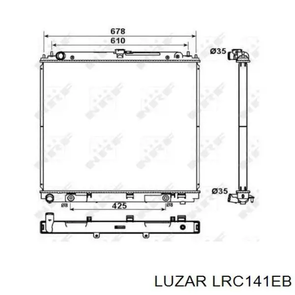 Купить R12453 Sato Tech Радиатор водяной