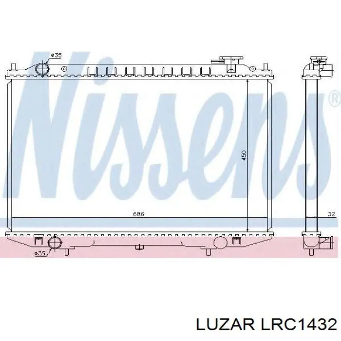Радиатор LRC1432 Luzar