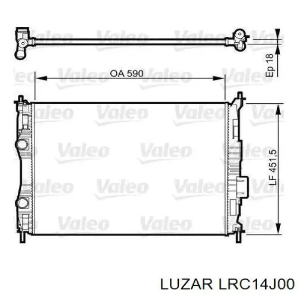 Купить LRC14J00 Luzar Радиатор водяной