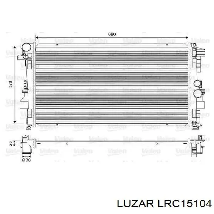 Радиатор LRC15104 Luzar