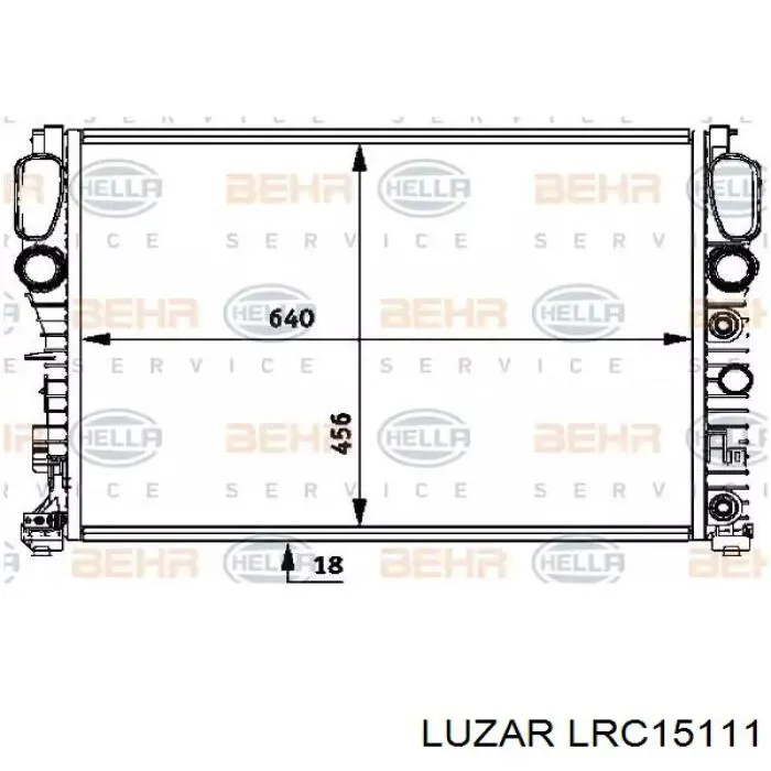 LRC15111 Luzar Радиатор основной
