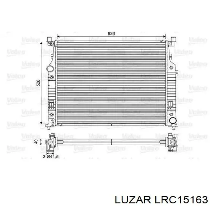 Радиатор охлаждения двигателя Luzar LRC15163 цена, от 184.45 USD