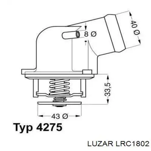 Купить LRC1802 Luzar Радиатор водяной