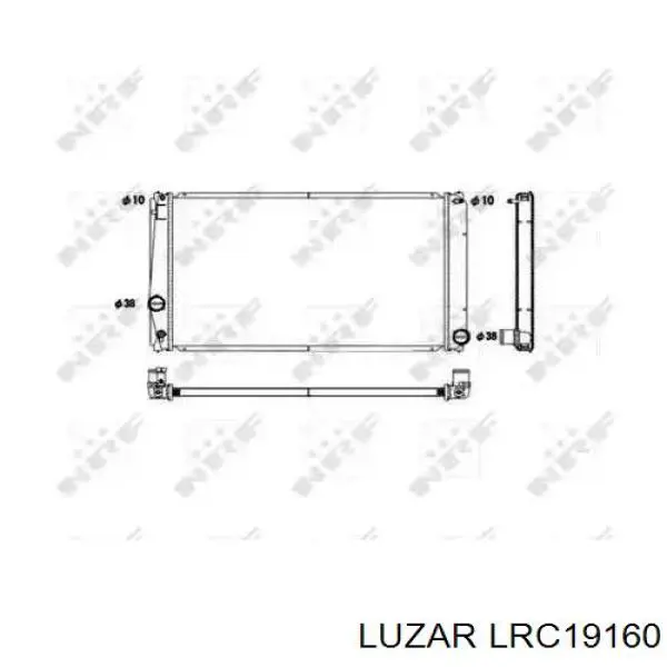 LRC19160 Luzar радиатор