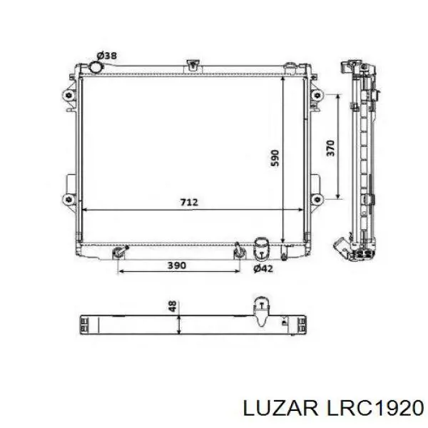 LRC1920 Luzar radiador de esfriamento de motor