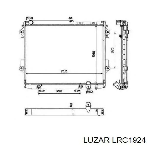 Радиатор LRC1924 Luzar