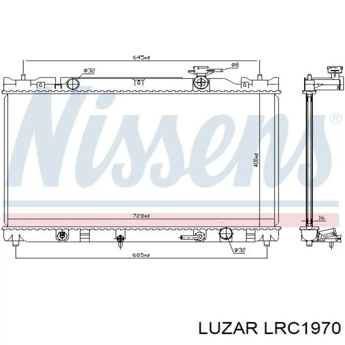 Радиатор LRC1970 Luzar
