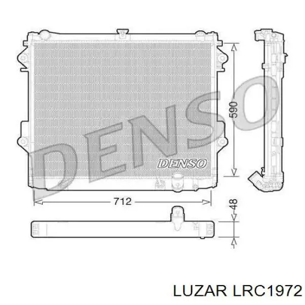Купить LRC1972 Luzar Радиатор водяной