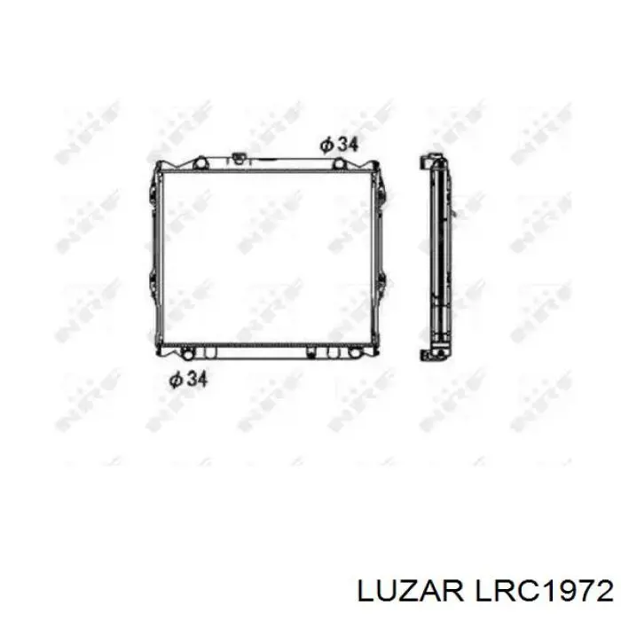 LRC1972 Luzar Радиатор основной
