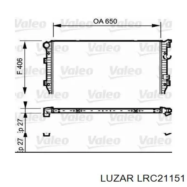 Радиатор охлаждения двигателя Polcar 55L1087 цена, от 106.71 USD