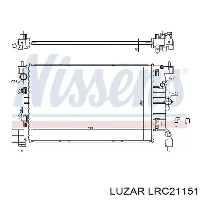 Радиатор LRC21151 Luzar