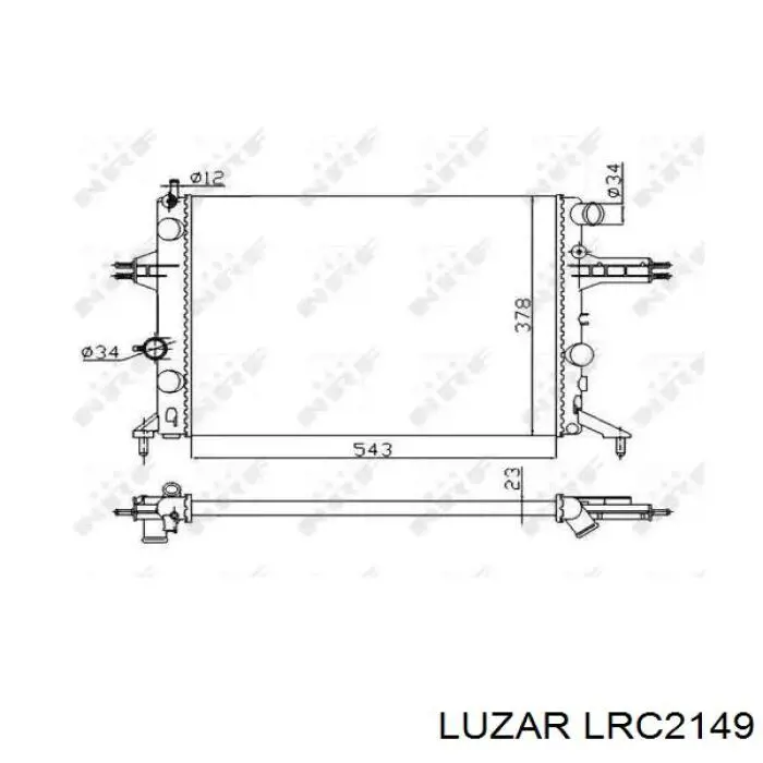 Радиатор LRC2149 Luzar
