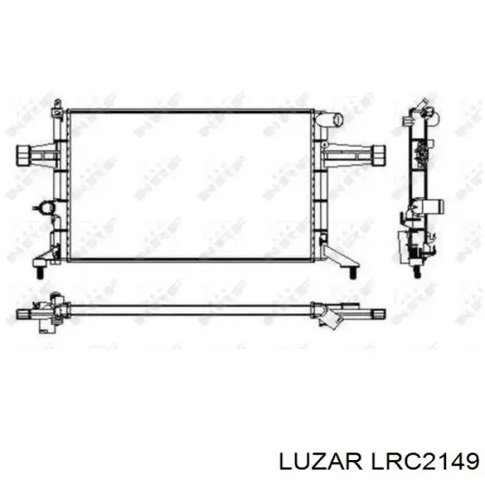 Радиатор охлаждения двигателя Luzar LRC2149 цена, от 49.79 USD