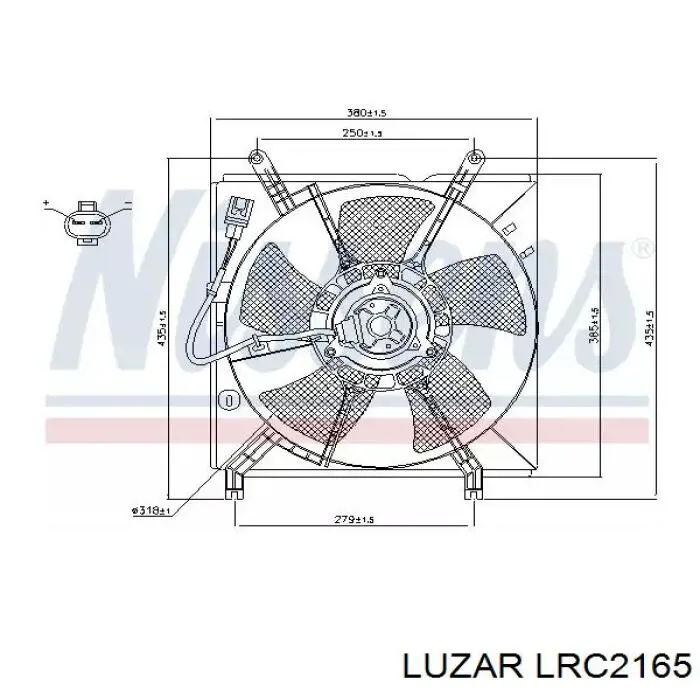 LRC2165 Luzar Радиатор основной