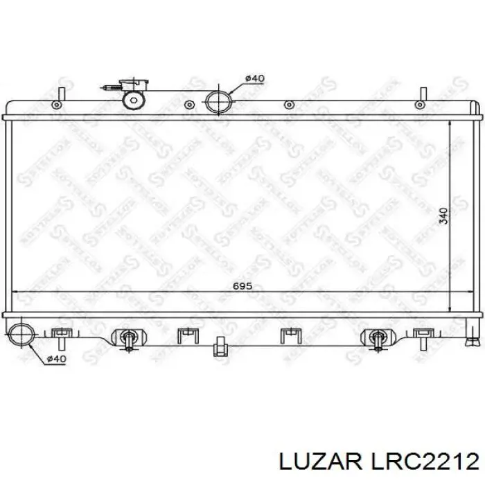 Купить LRC2212 Luzar Радиатор водяной