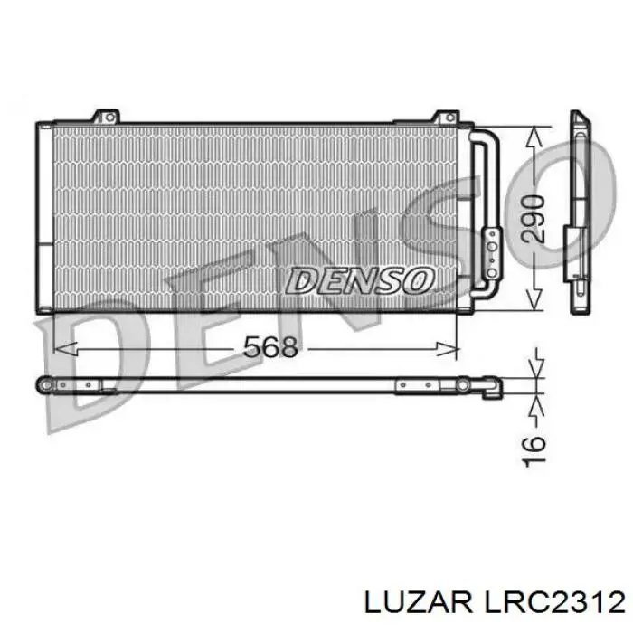 Купить LRC2312 Luzar Радиатор водяной