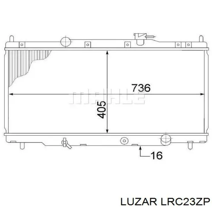 Купить LRC23ZP Luzar Радиатор водяной