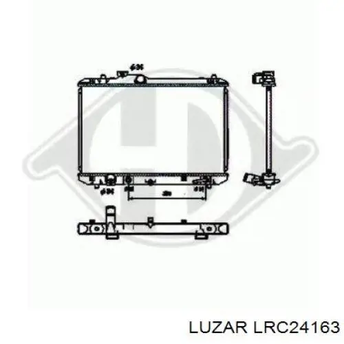 Радиатор LRC24163 Luzar
