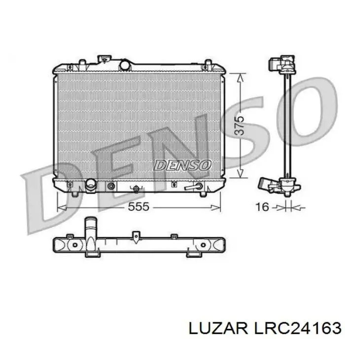 Купить LRC24163 Luzar Радиатор водяной