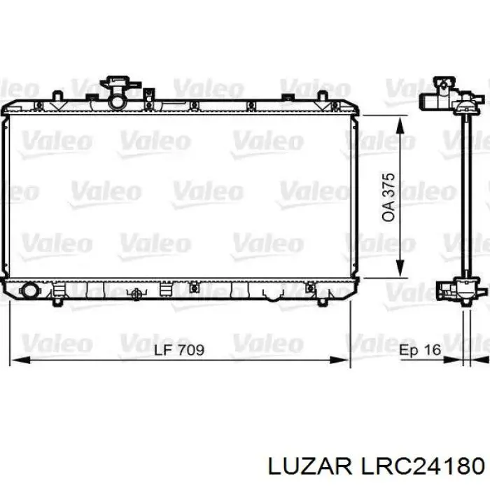 LRc24180 Luzar радиатор