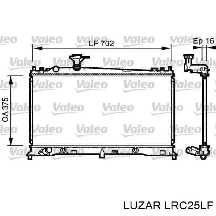 LRC25LF Luzar radiador de esfriamento de motor