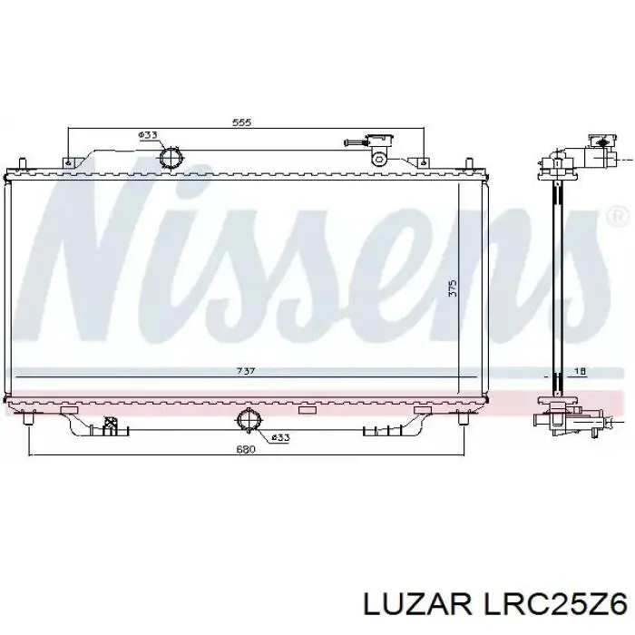 Радиатор LRC25Z6 Luzar