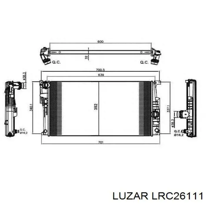 LRc26111 Luzar радиатор