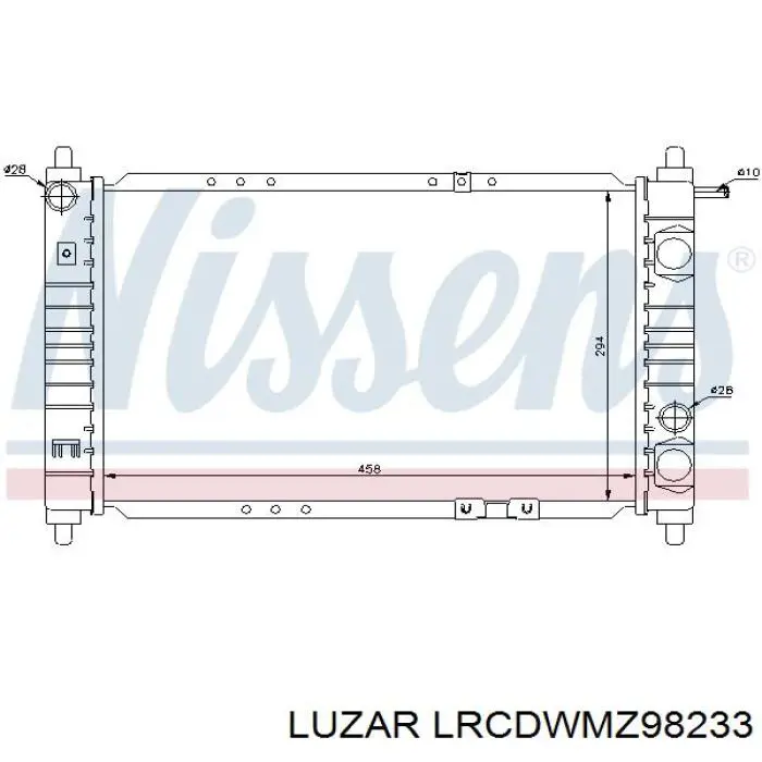 LRc DWMz98233 Luzar радиатор