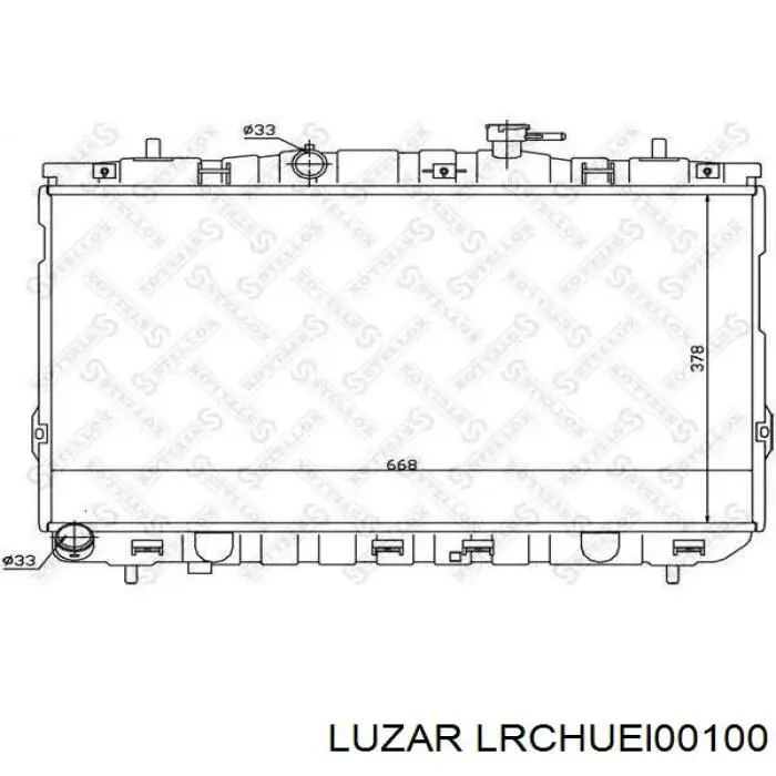 Радиатор охлаждения двигателя Luzar LRCHUEL00100