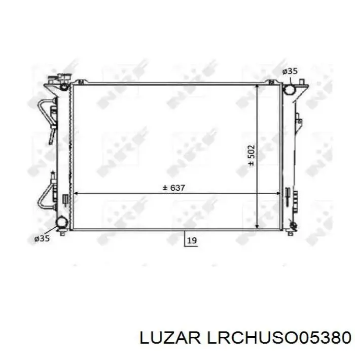 LRcHUSo05380 Luzar радиатор