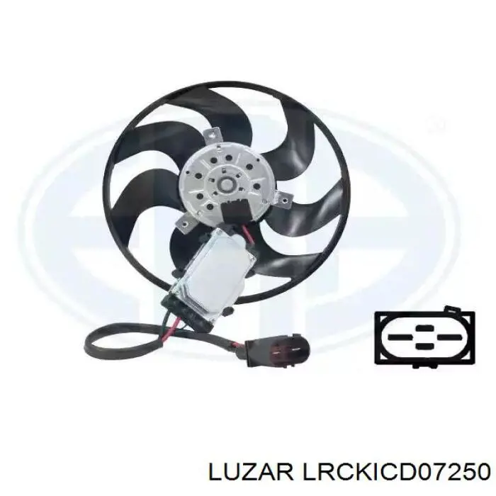 Радиатор LRCKICD07250 Luzar